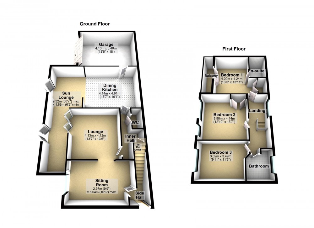 Floorplans For Scholes, Holmfirth