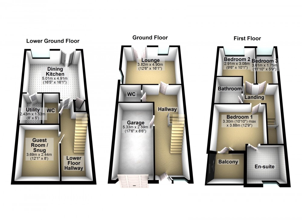 Floorplans For Honley, Holmfirth