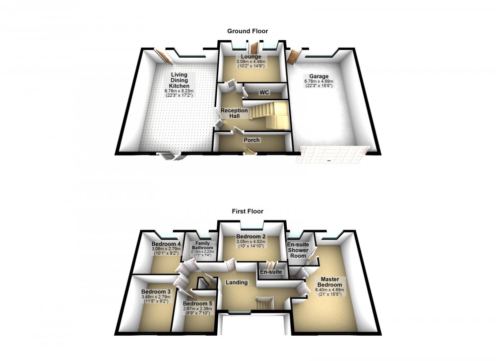 Floorplans For Upperthong, Holmfirth