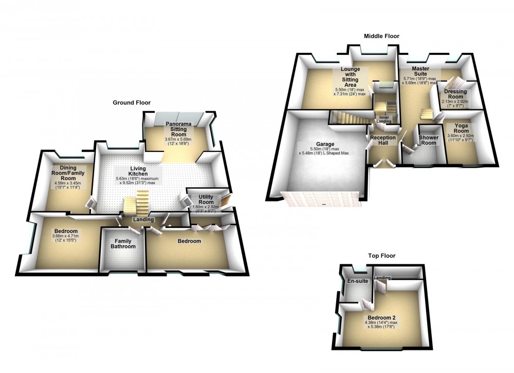 Floorplans For South Crosland, Huddersfield