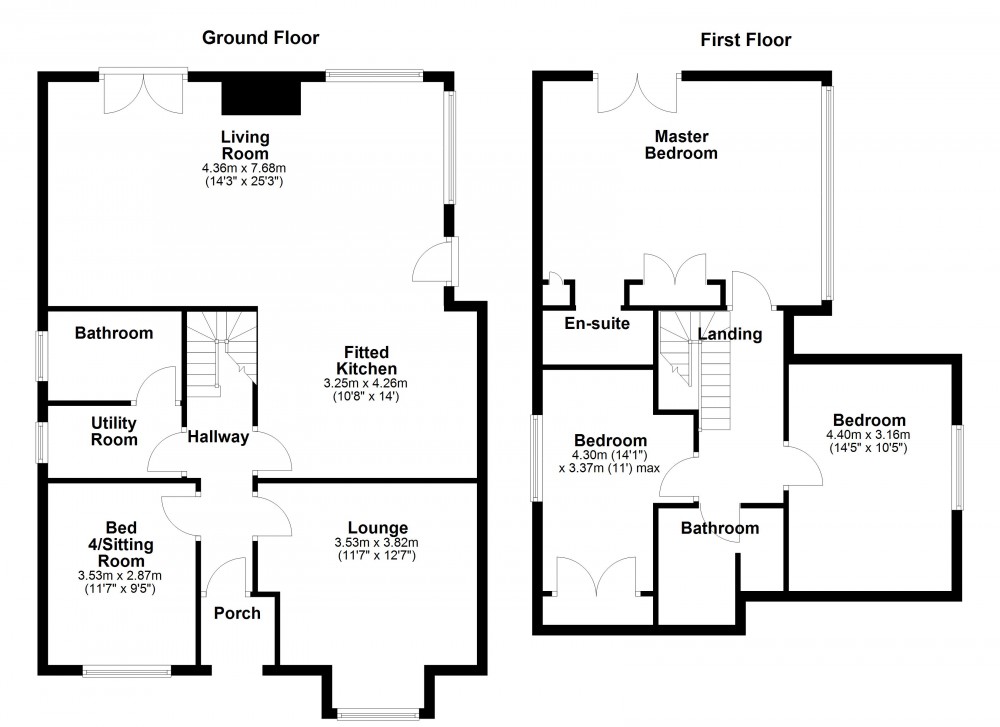 Floorplans For South Crosland, Huddersfield
