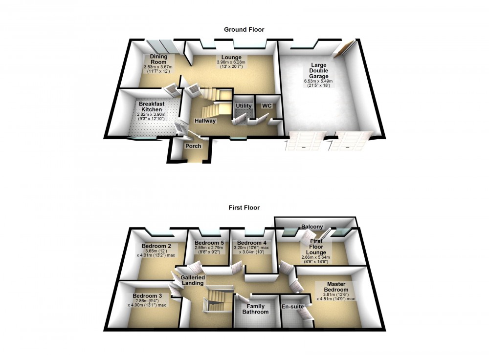 Floorplans For Brockholes, Holmfirth