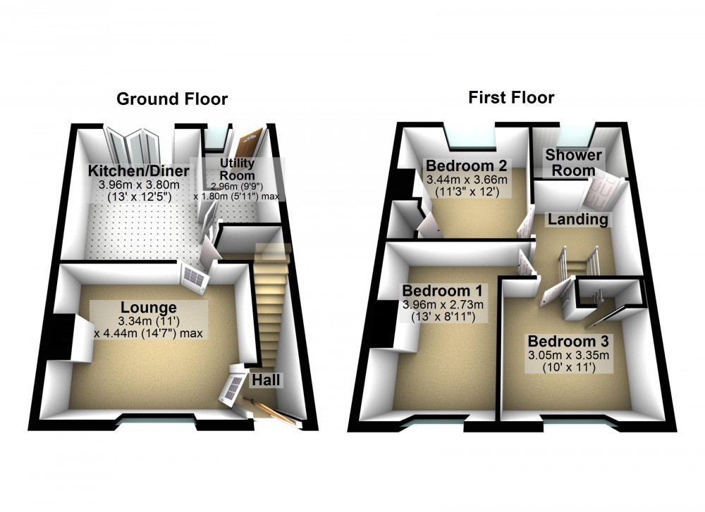 Floorplans For Slaithwaite, Huddersfield