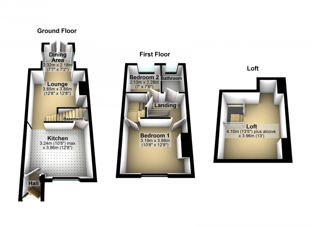 Floorplans For Emley, Huddersfield