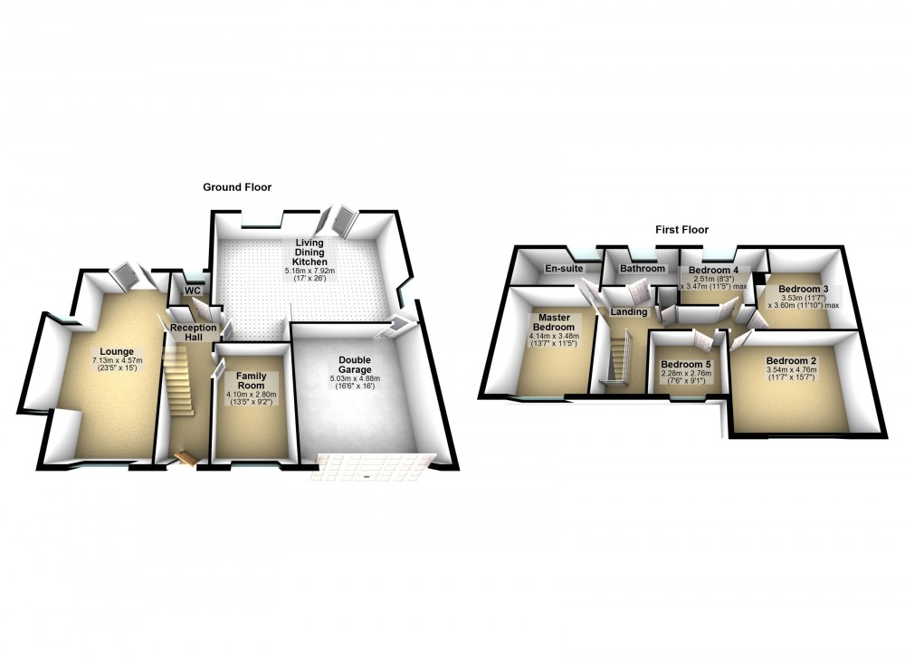 Floorplans For Thongsbridge, Holmfirth
