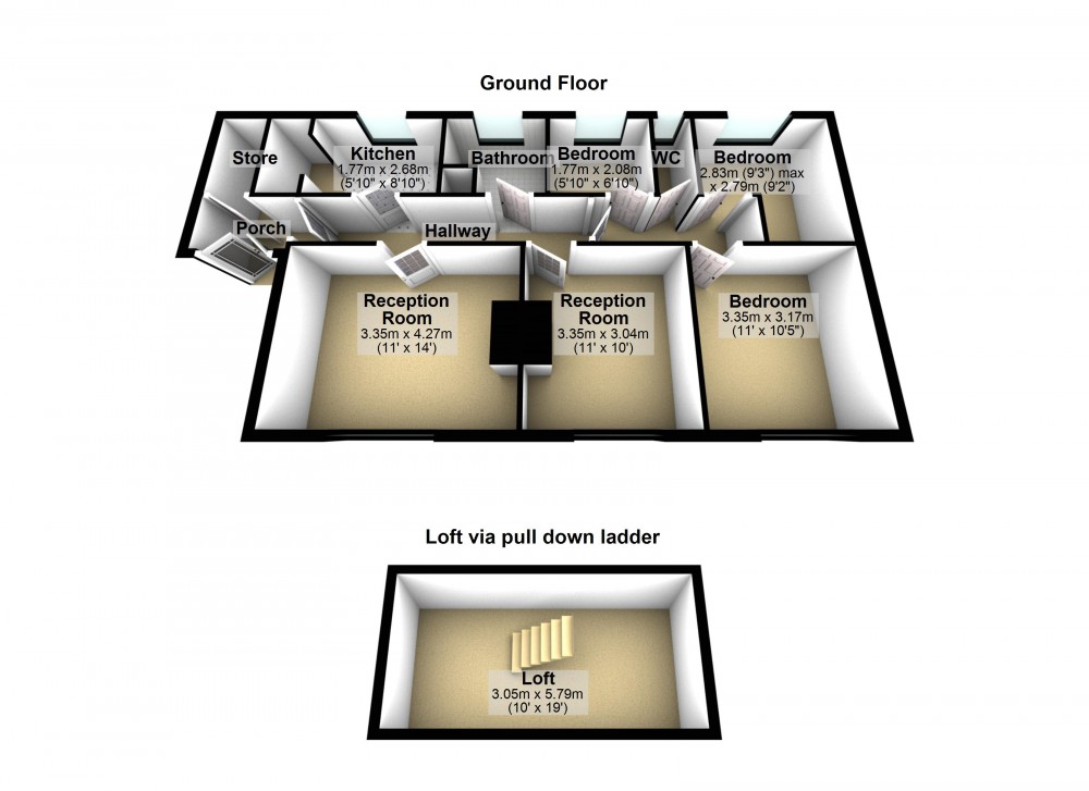 Floorplans For Scholes, Holmfirth