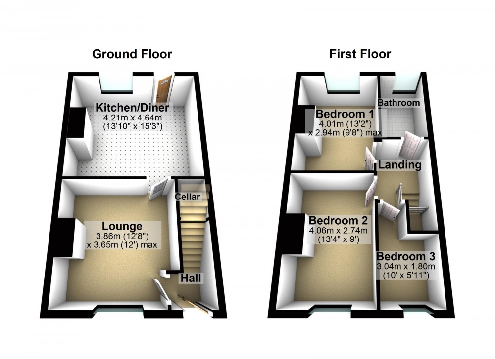 Floorplans For Marsden, Huddersfield