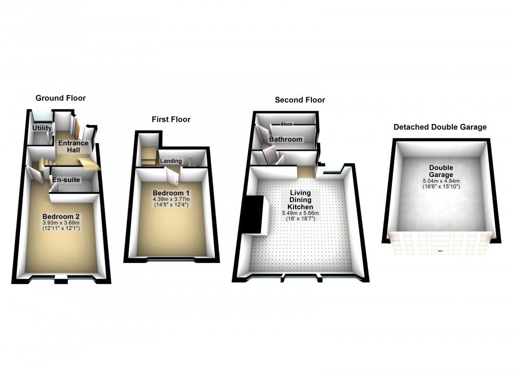Floorplans For off Shaw Lane, Holmfirth