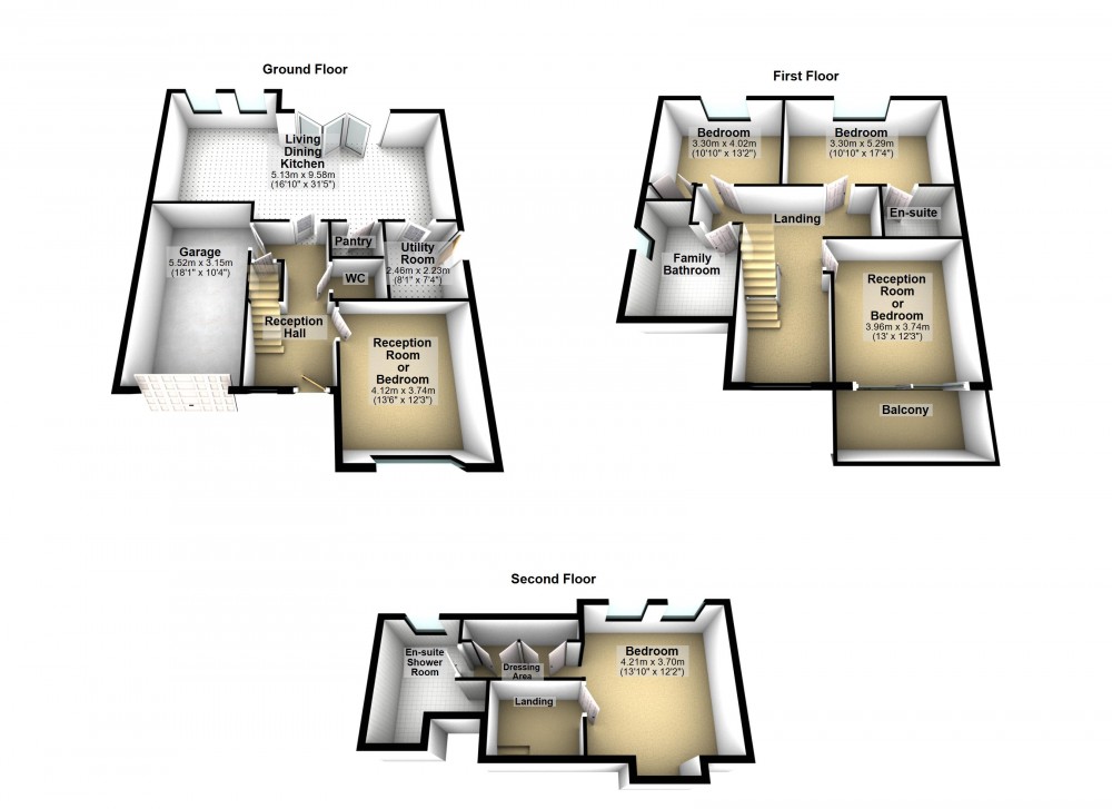 Floorplans For Honley, Holmfirth