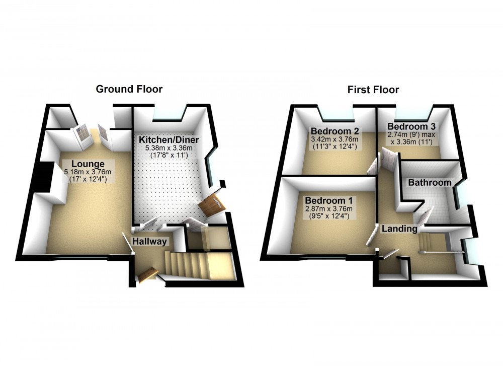 Floorplans For Almondbury, Huddersfield