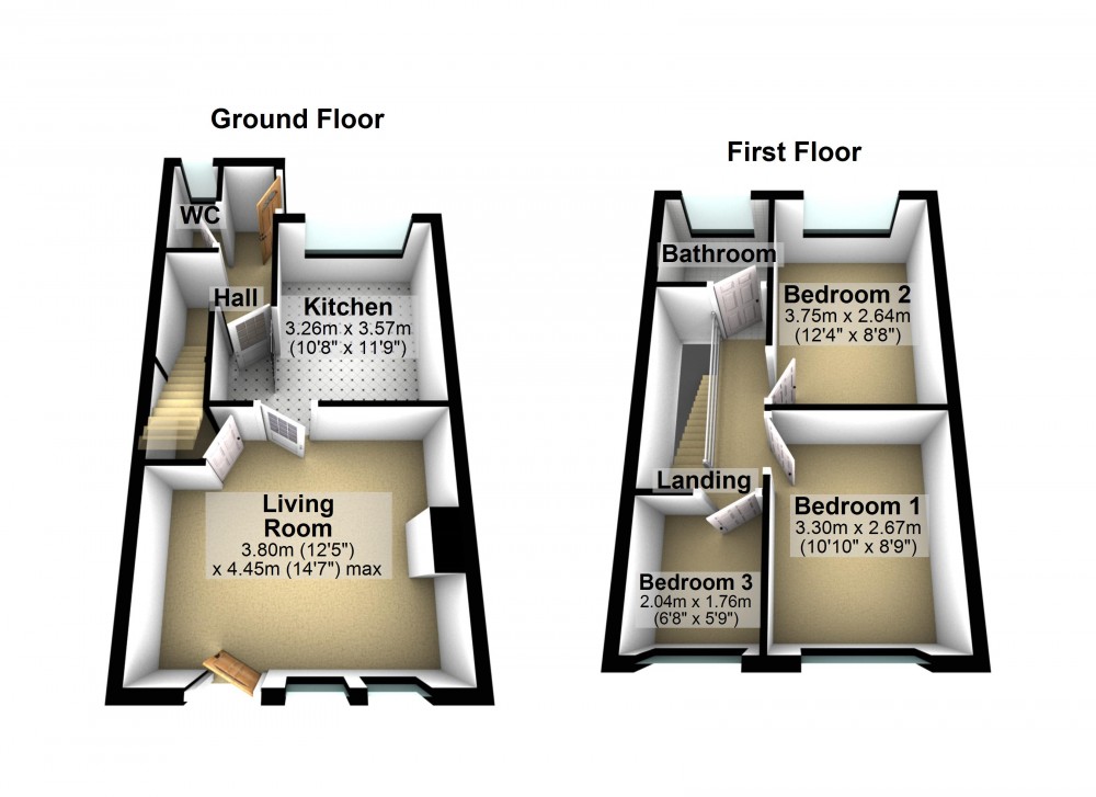 Floorplans For New Mill, Holmfirth