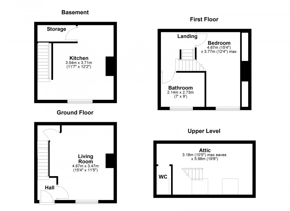 Floorplans For Honley, Holmfirth