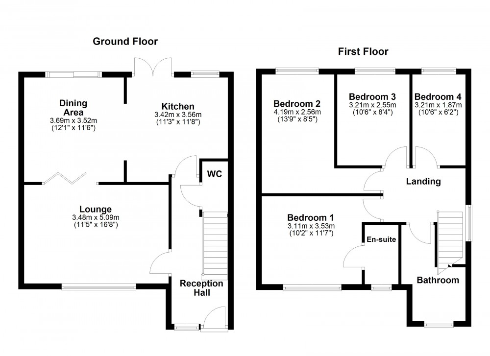 Floorplans For Meltham, Holmfirth