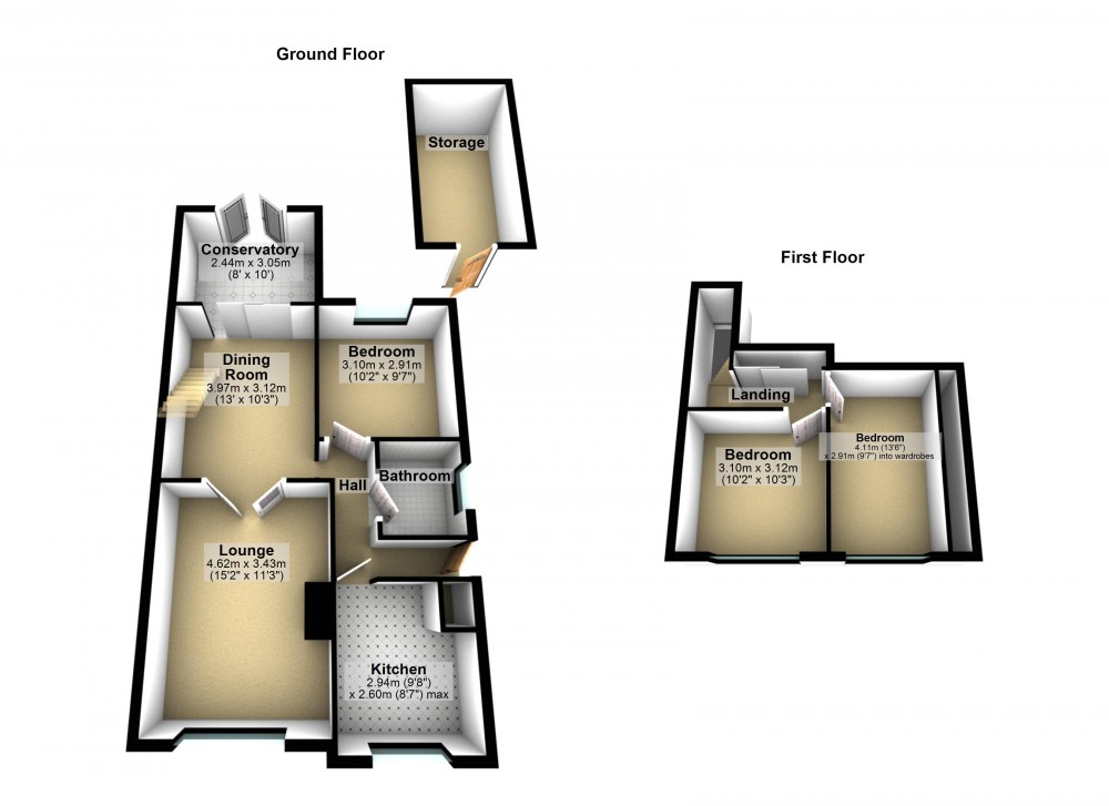 Floorplans For Lepton, Huddersfield