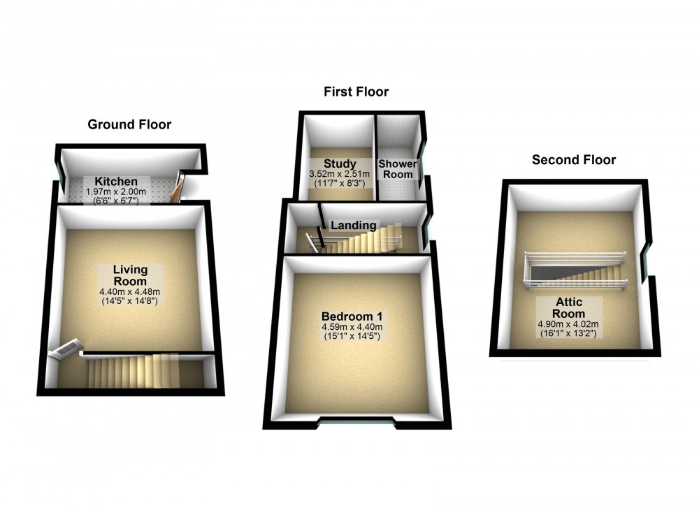 Floorplans For Huddersfield Road, Holmfirth, West Yorkshire