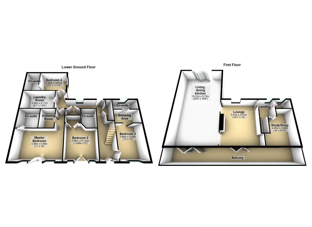 Floorplans For Netherton, Huddersfield