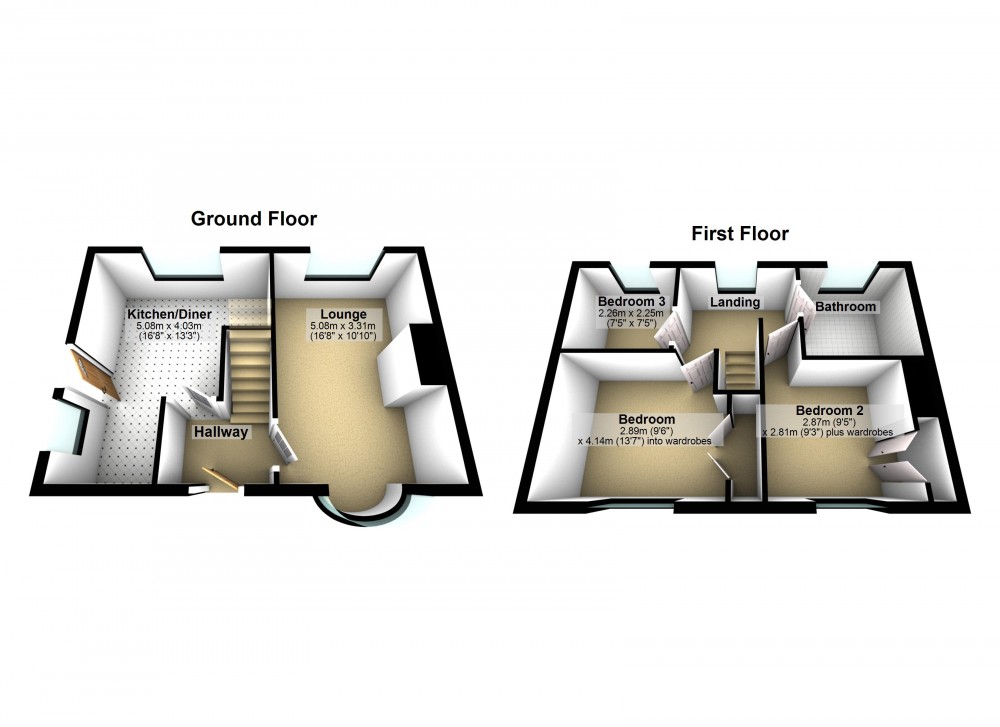 Floorplans For Netherton, Huddersfield