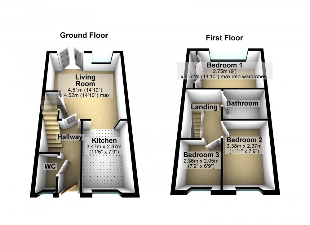 Floorplans For Stocksmoor, Huddersfield