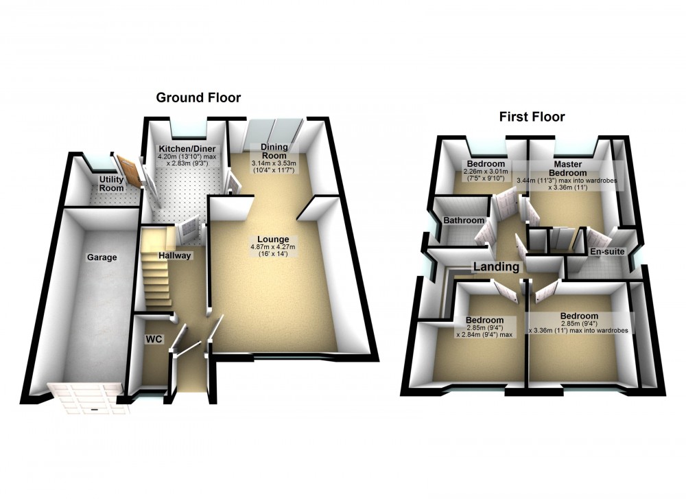 Floorplans For Beaumont Park, Huddersfield