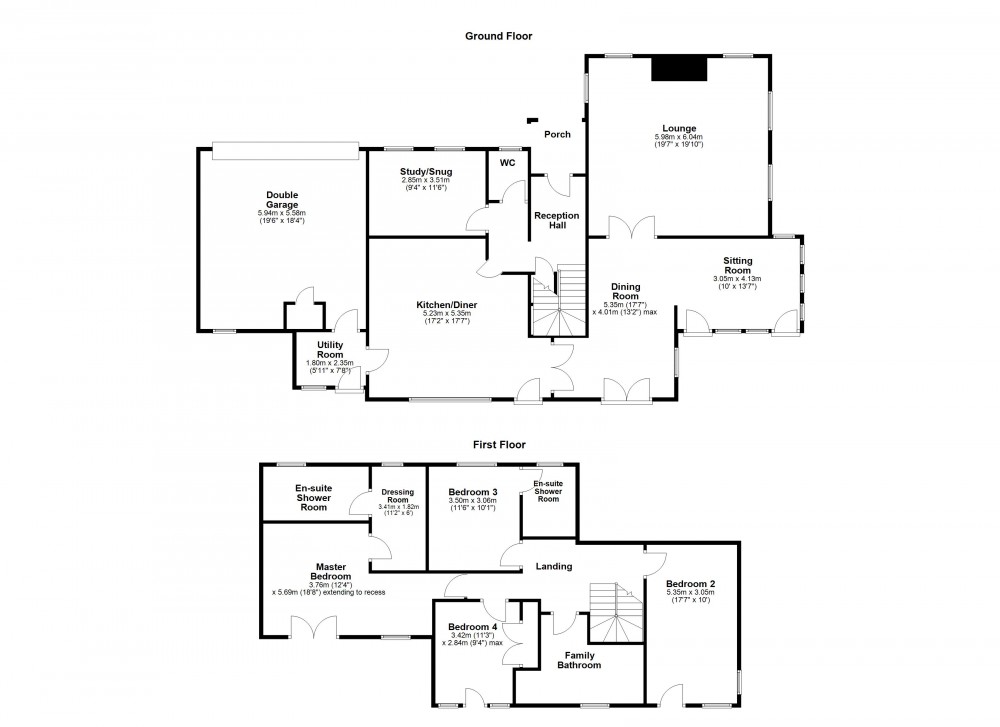 Floorplans For off Arrunden Lane, Holmfirth