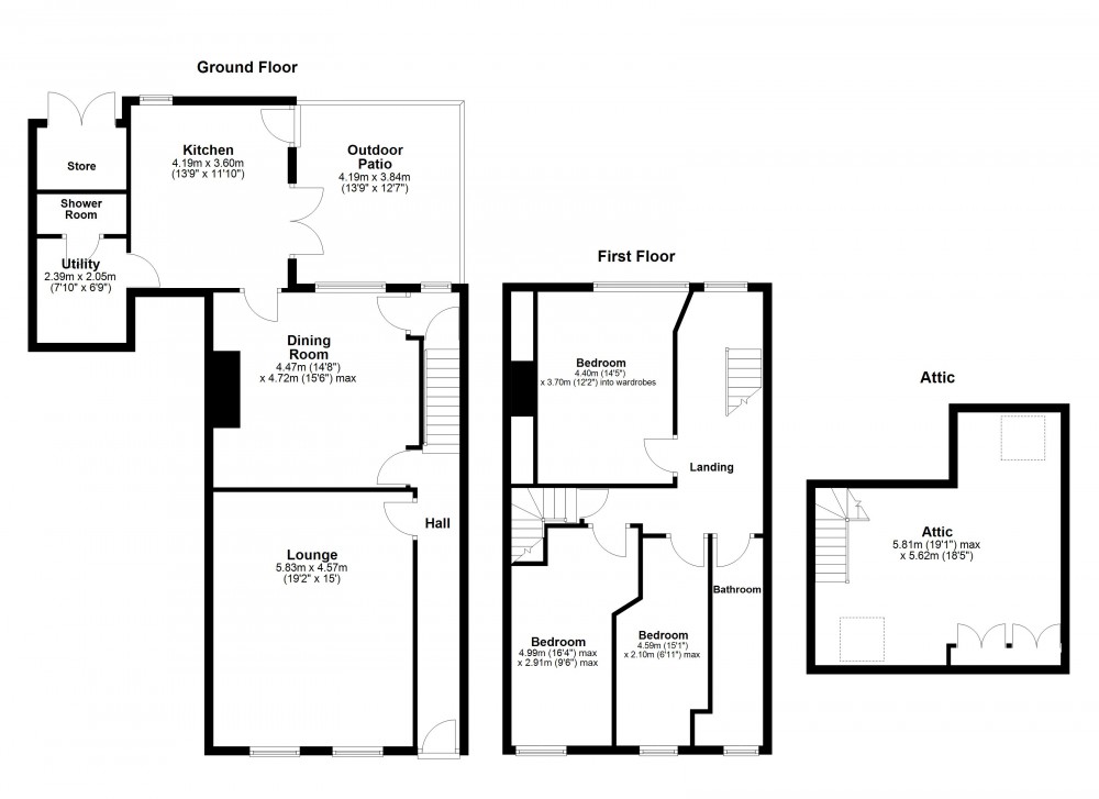 Floorplans For Honley, Holmfirth