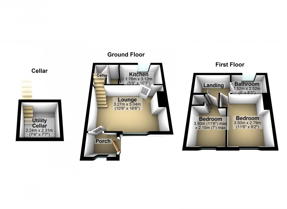 Floorplans For Shelley, Huddersfield