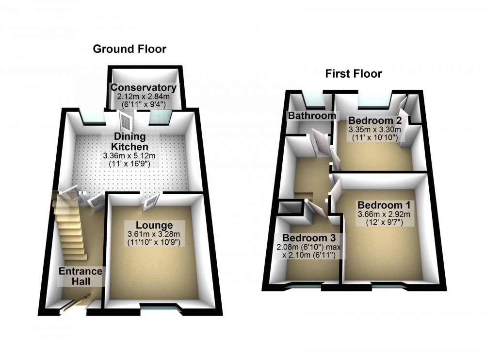 Floorplans For Honley, Holmfirth