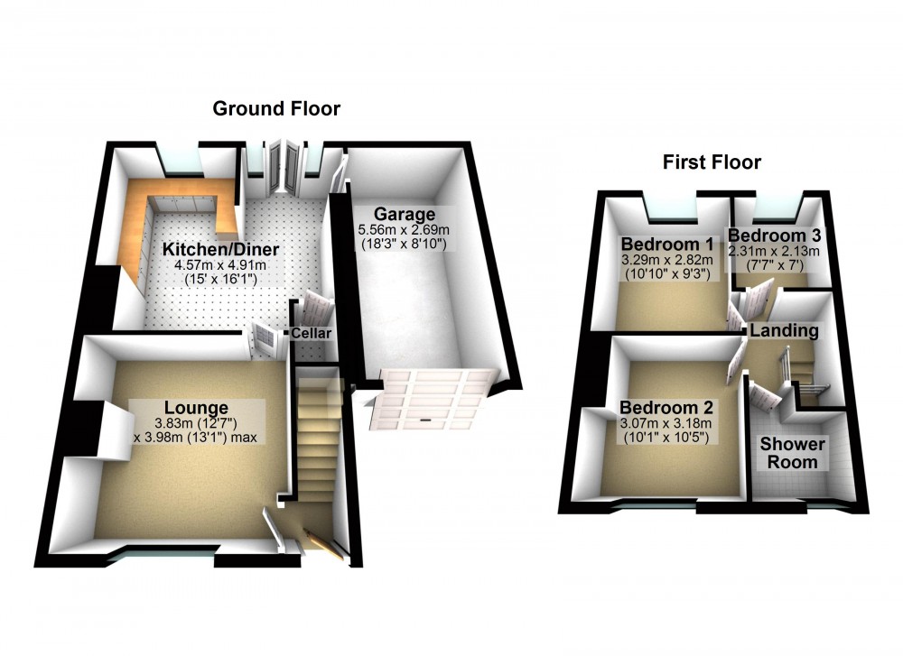 Floorplans For Golcar, Huddersfield