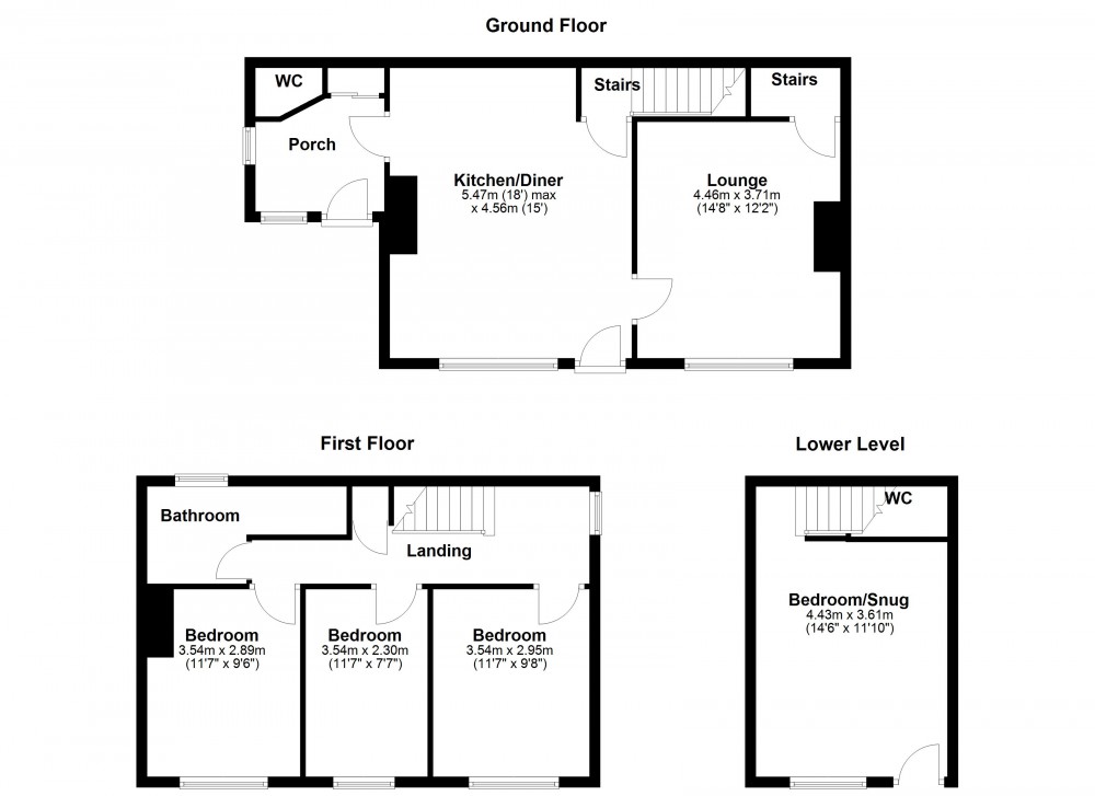 Floorplans For Netherthong, Holmfirth