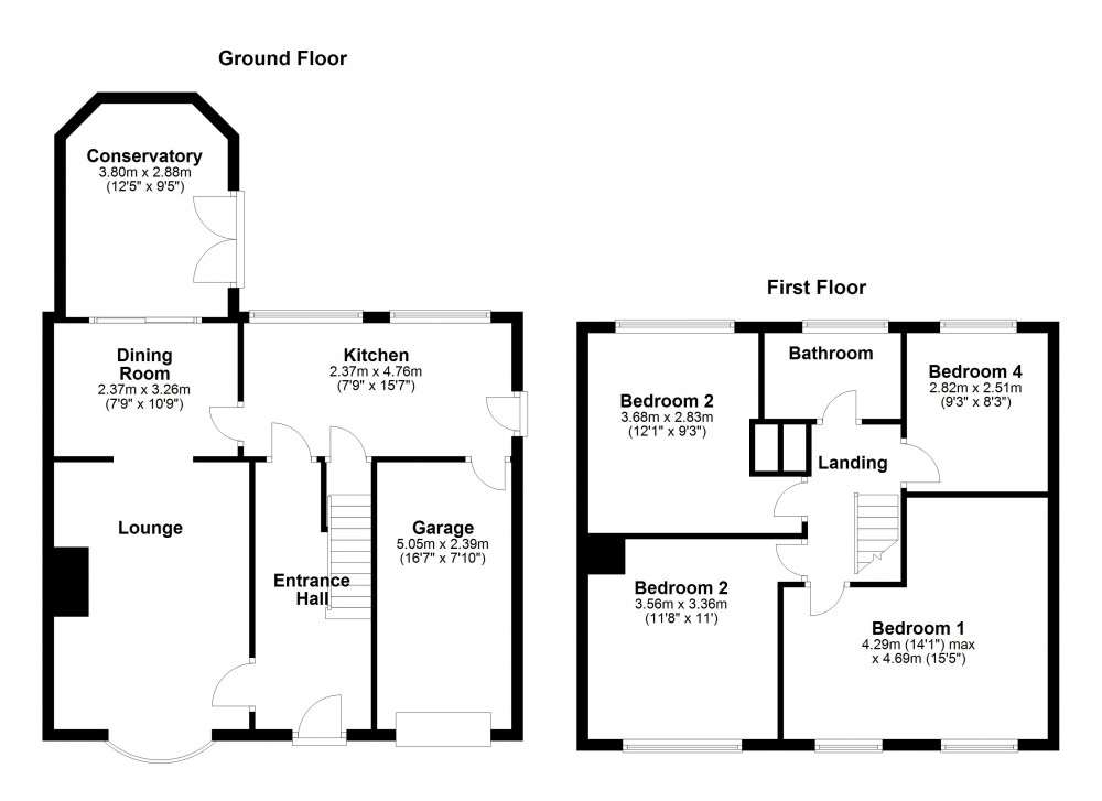 Floorplans For Honley, Holmfirth
