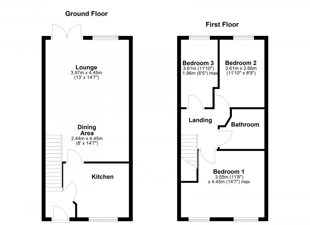 Floorplans For Taylor Hill, Huddersfield