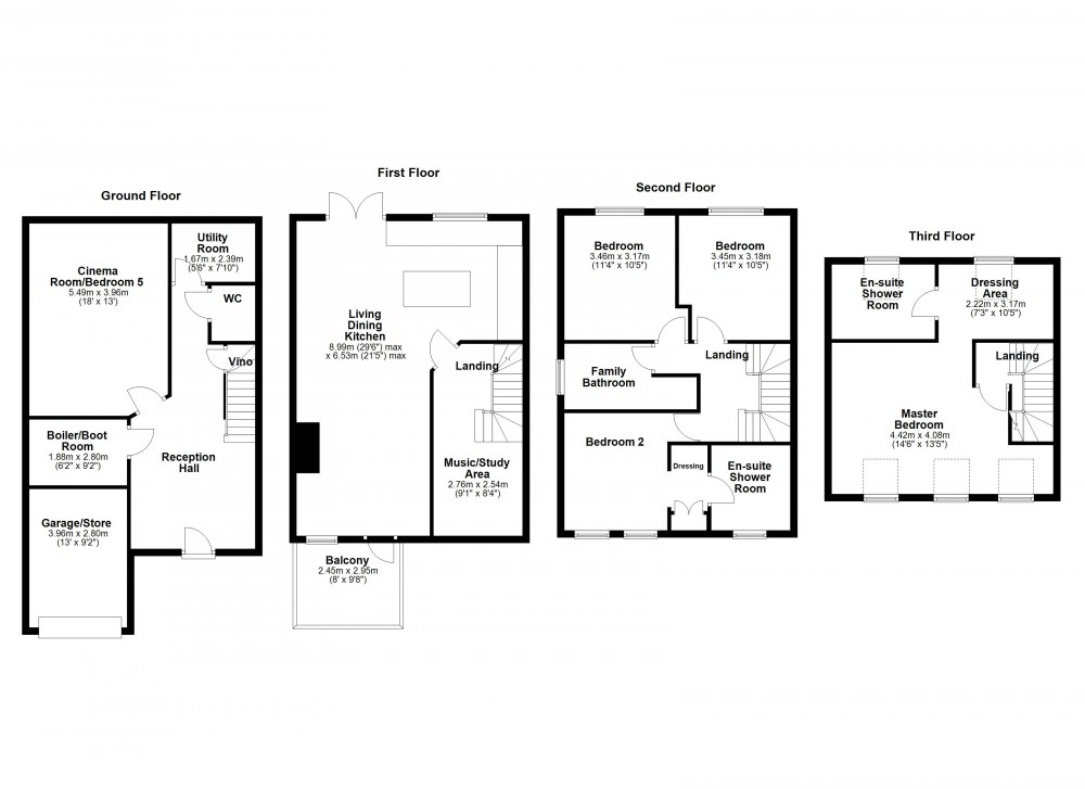 Floorplans For Brockholes, Holmfirth