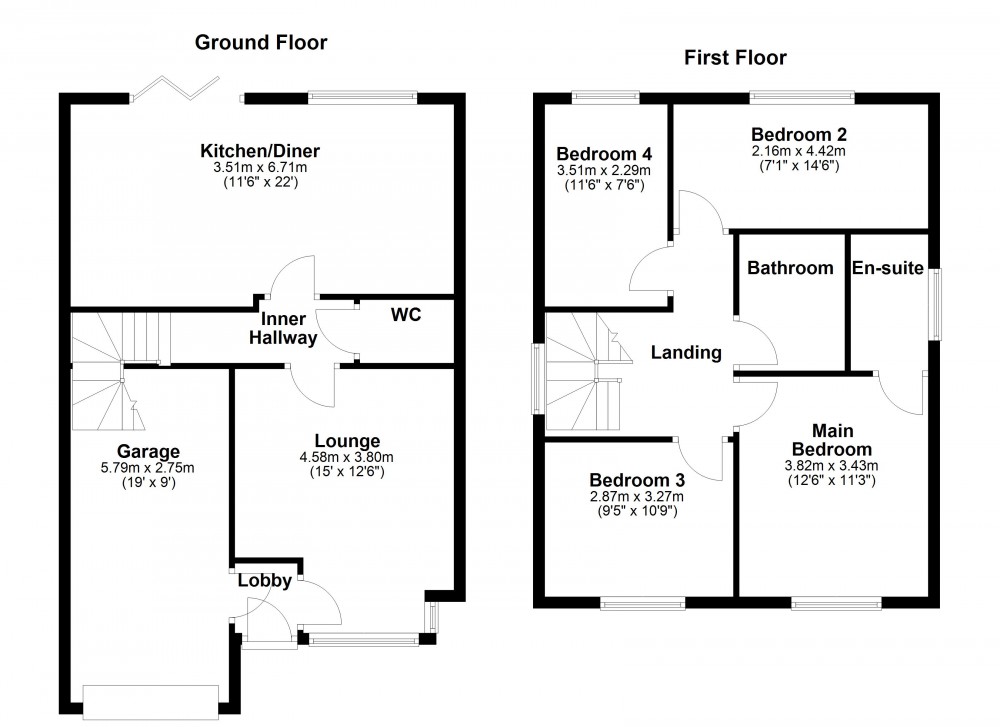 Floorplans For Summer View, Holmfirth