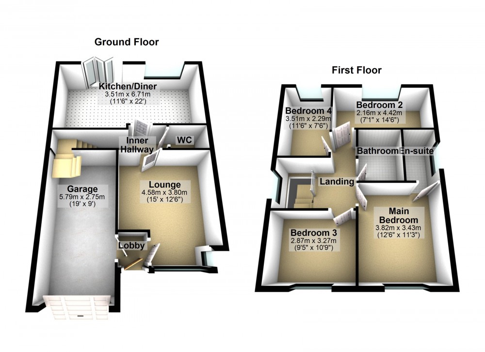 Floorplans For Summer View, Holmfirth