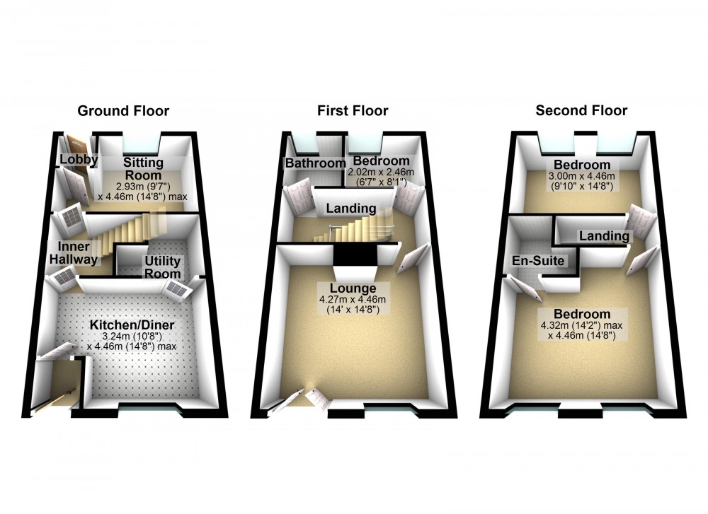 Floorplans For Netherthong, Holmfirth