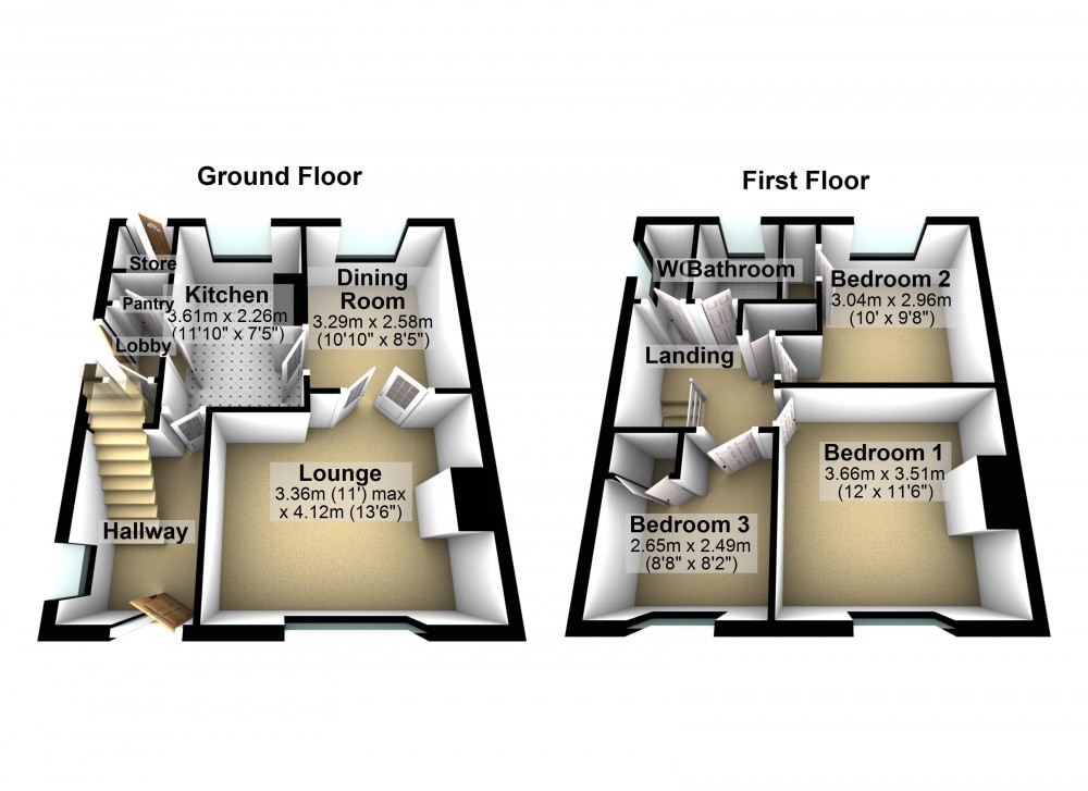 Floorplans For Honley, Holmfirth