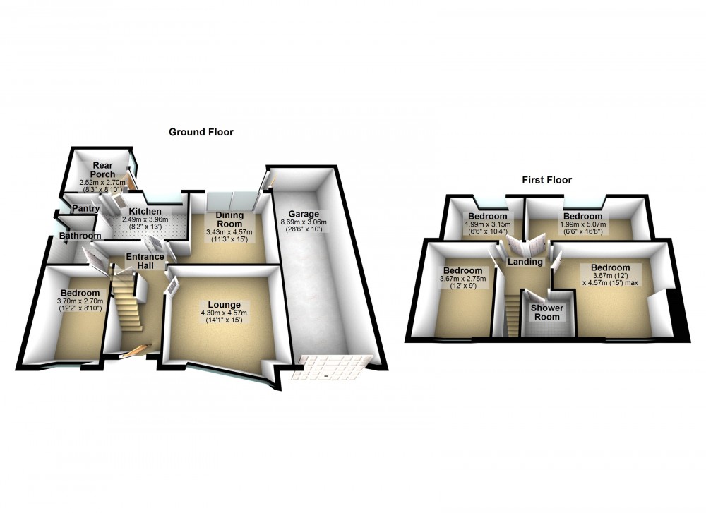 Floorplans For Honley, Holmfirth, West Yorkshire