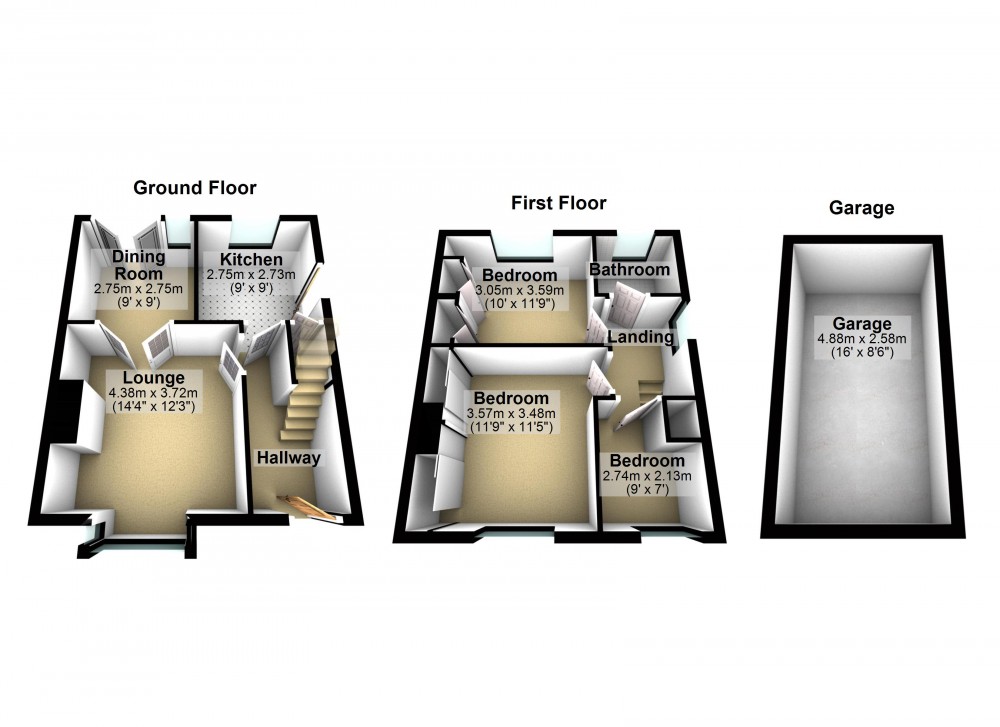 Floorplans For Golcar, Huddersfield