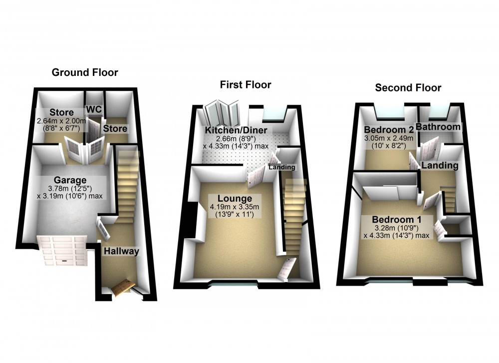 Floorplans For Netherthong, Holmfirth