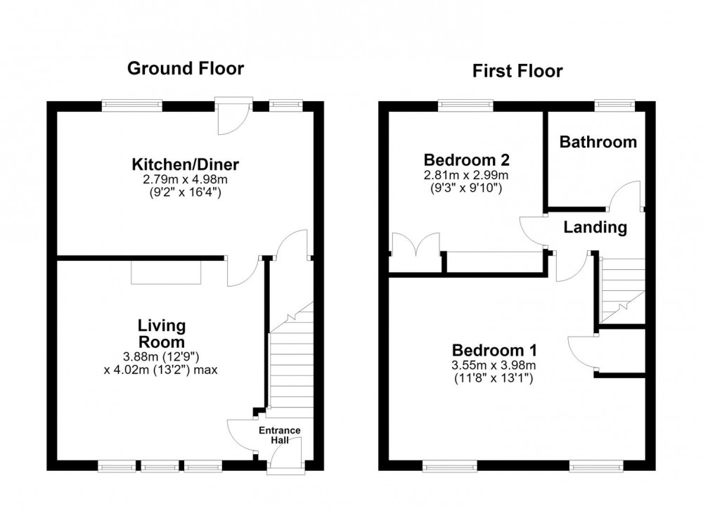 Floorplans For Honley, Holmfirth