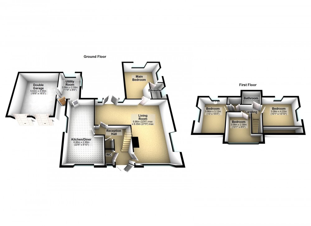 Floorplans For Thongsbridge, Holmfirth