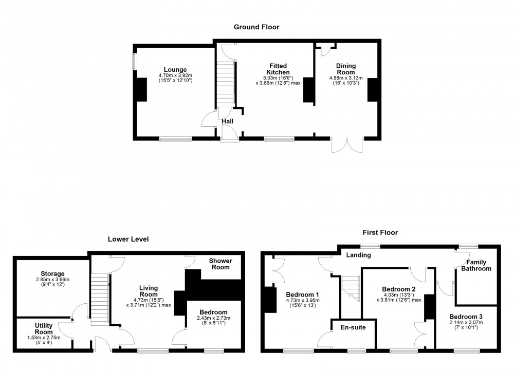 Floorplans For Honley, Holmfirth