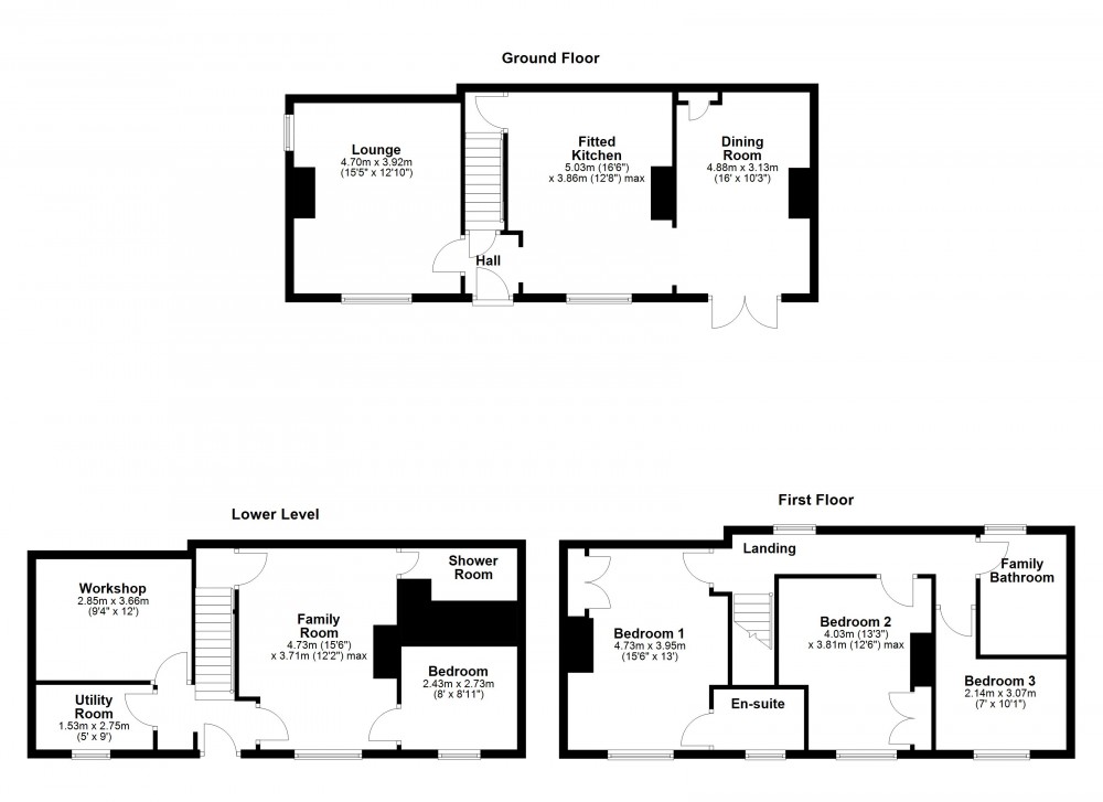 Floorplans For Honley, Holmfirth