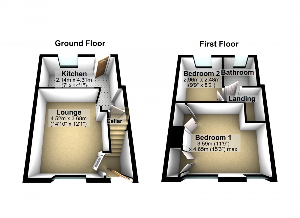 Floorplans For Netherton, Huddersfield