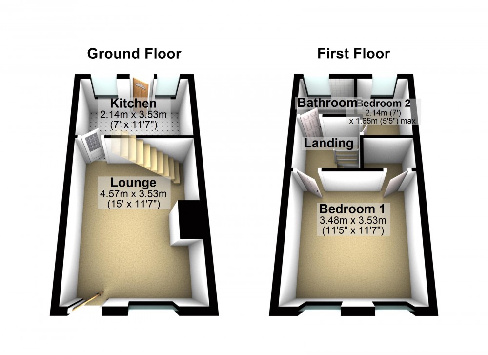 Floorplans For Meltham Road, Huddersfield
