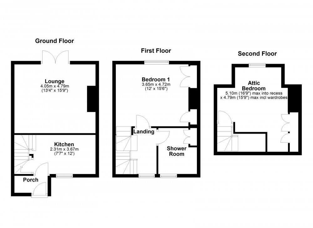 Floorplans For Wilshaw, Holmfirth