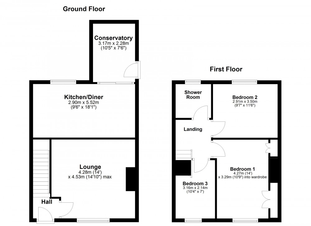Floorplans For Honley, Holmfirth
