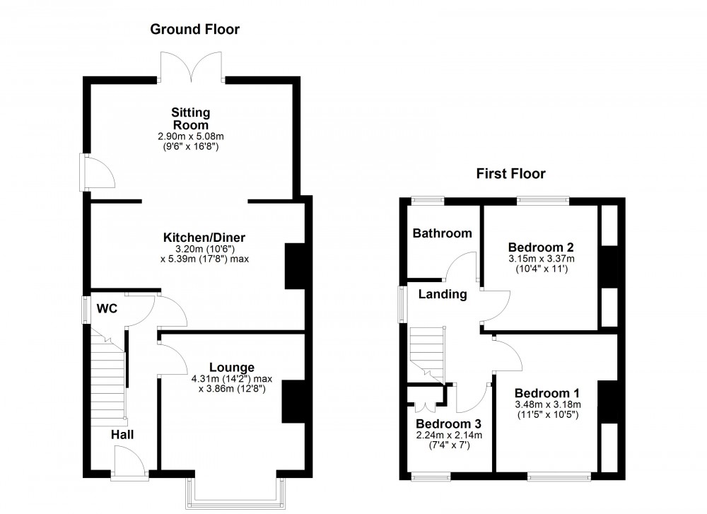 Floorplans For Netherton, Huddersfield
