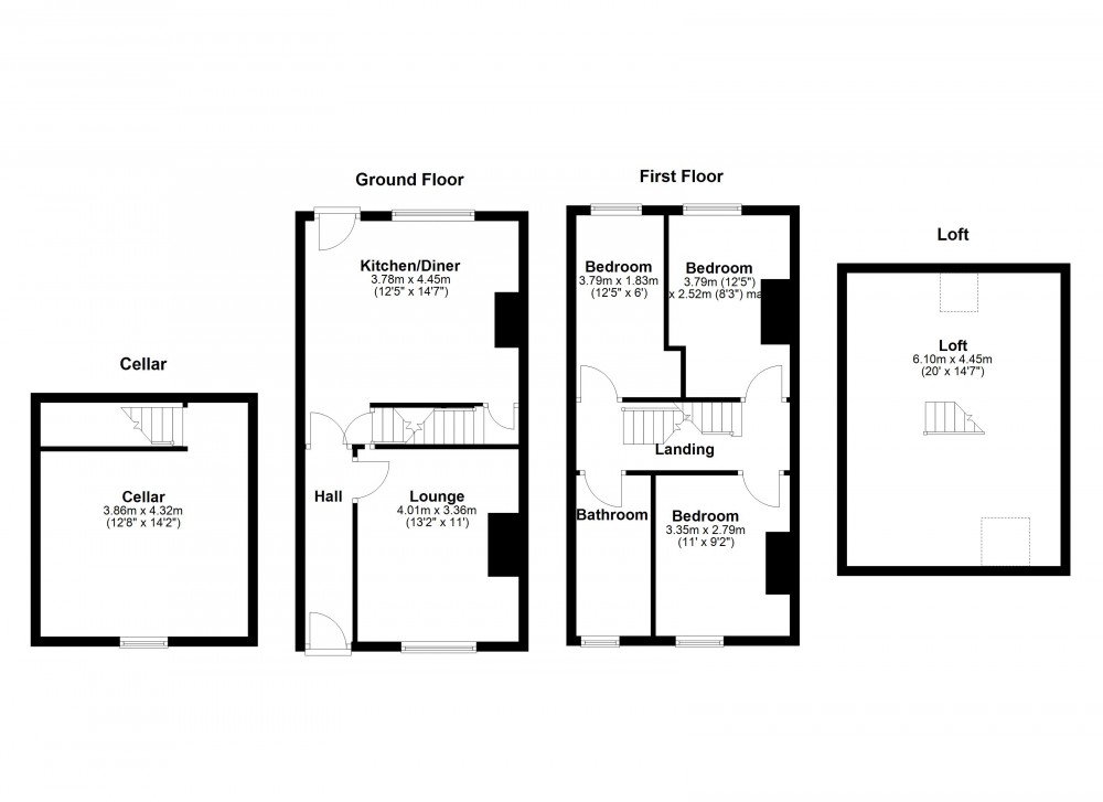 Floorplans For Longwood, Huddersfield