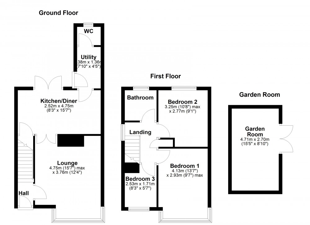 Floorplans For Netherton, Huddersfield